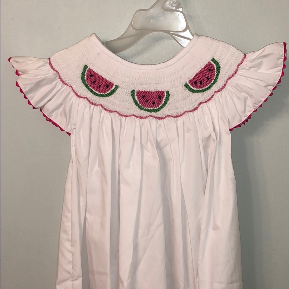 Smocked Watermelon Dress